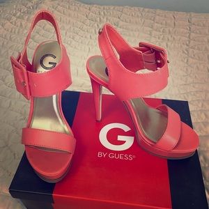 Coral Guess heels